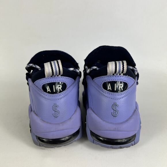 Nike Air More Money Sneakers Women's 6.5 Purple Black Leather Slip On A01749-400 - Picture 7 of 9